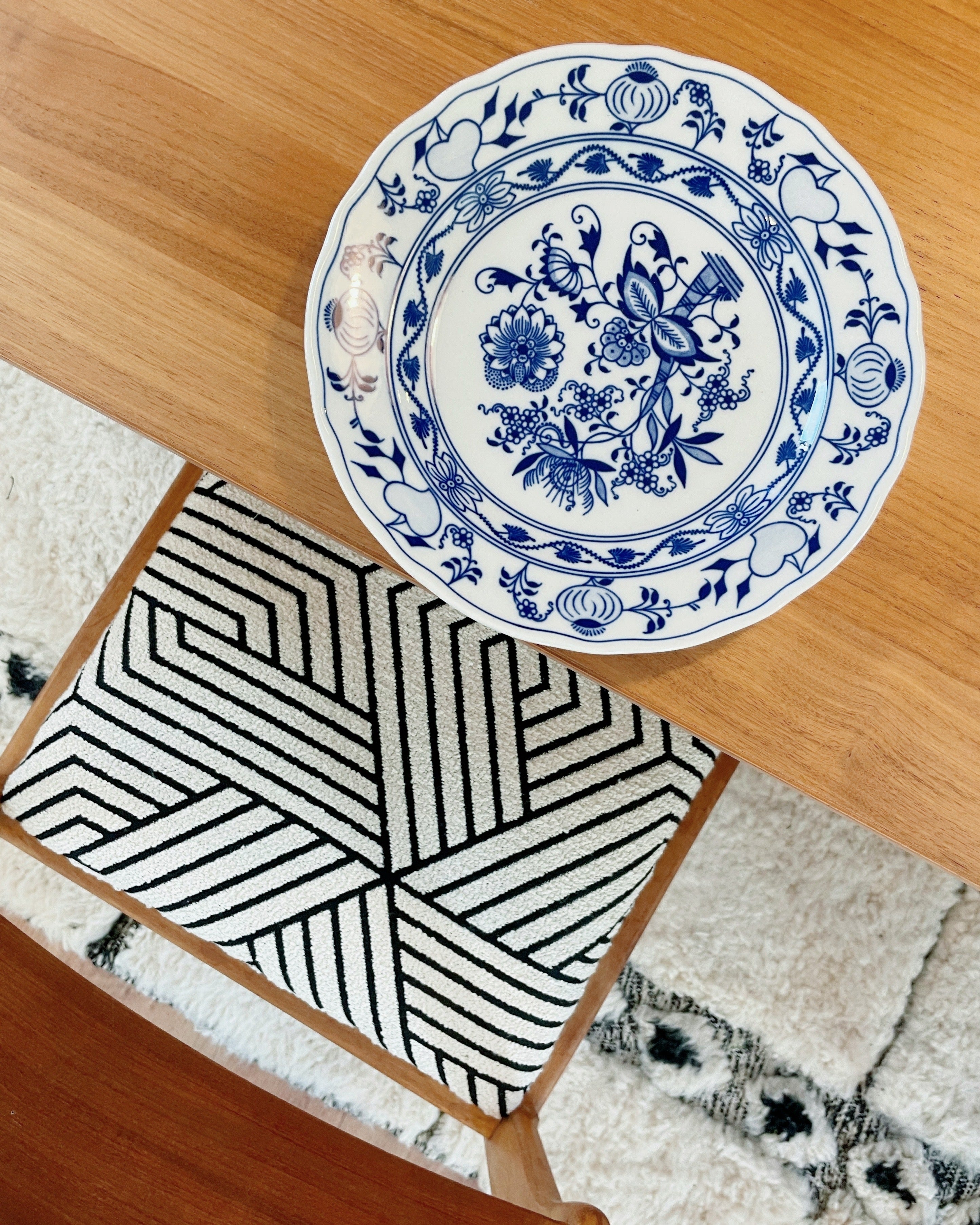 Service d’assiettes Bohemia – décor bleu