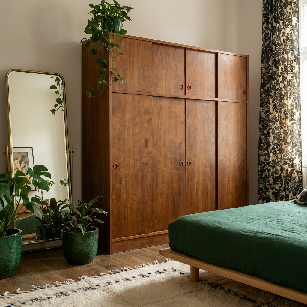 Grande garde-robe scandinave Rosendahl – pièce signée, années 60