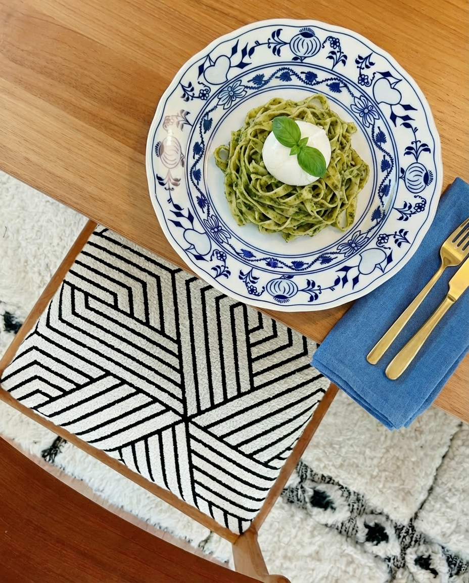 Service d’assiettes Bohemia – décor bleu